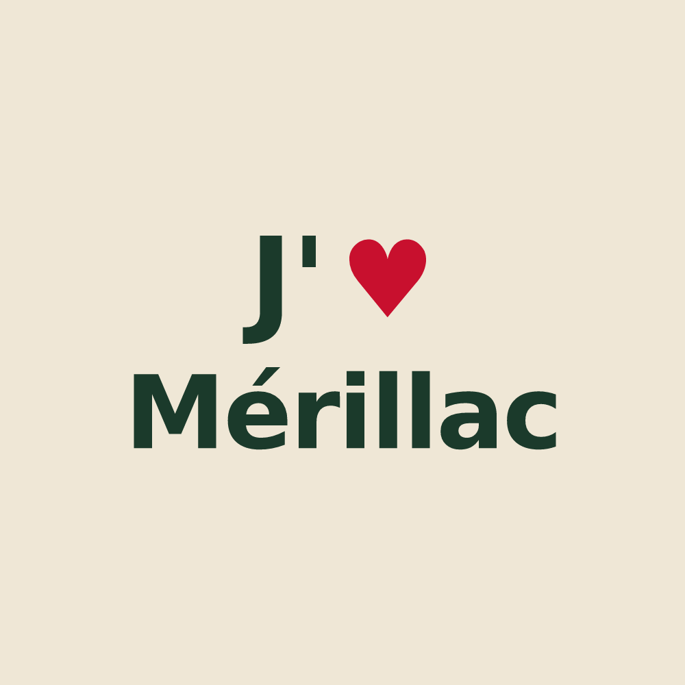 Tote bag personnalisé Mérillac — design J'aime Mérillac