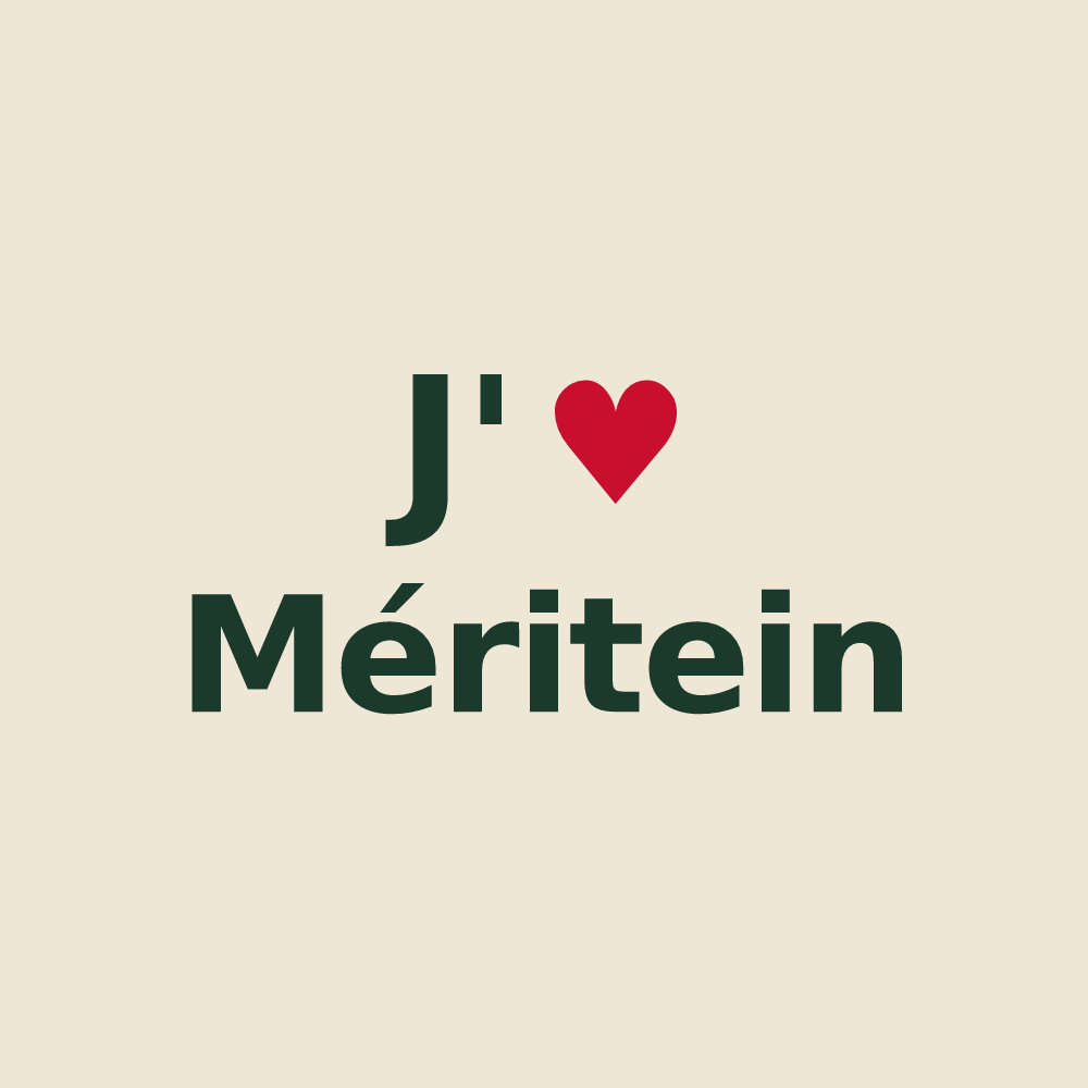Tote bag personnalisé Méritein — design J'aime Méritein
