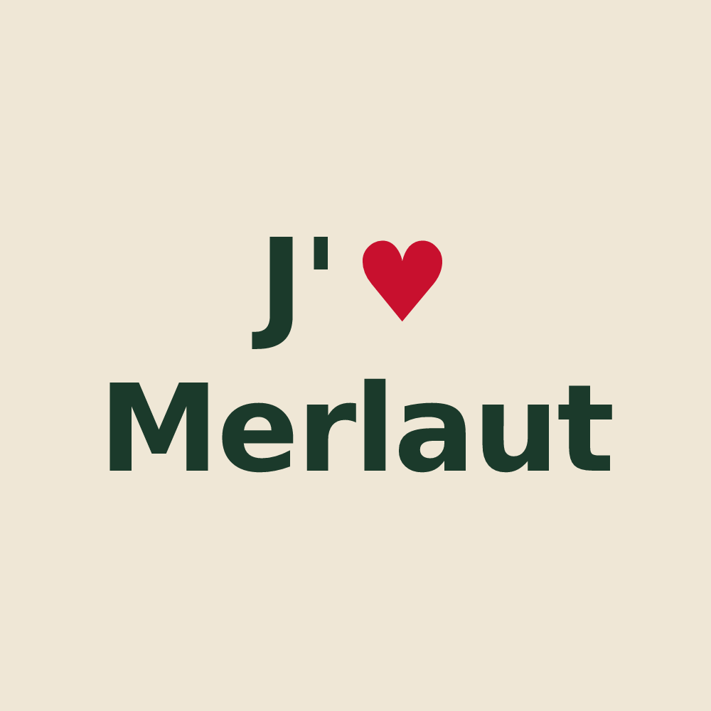 Tote bag personnalisé Merlaut — design J'aime Merlaut