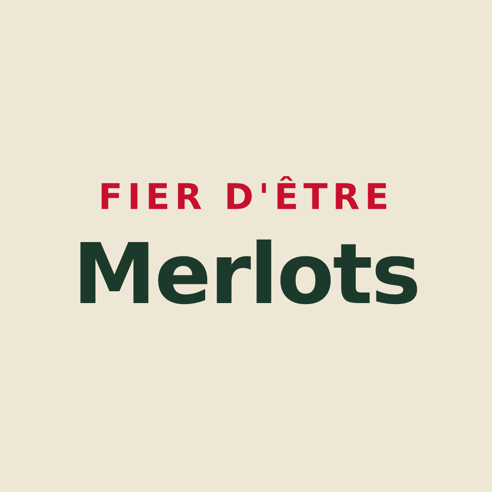 Tote bag « Fier d'être Merlots » — design pour Merles-sur-Loison
