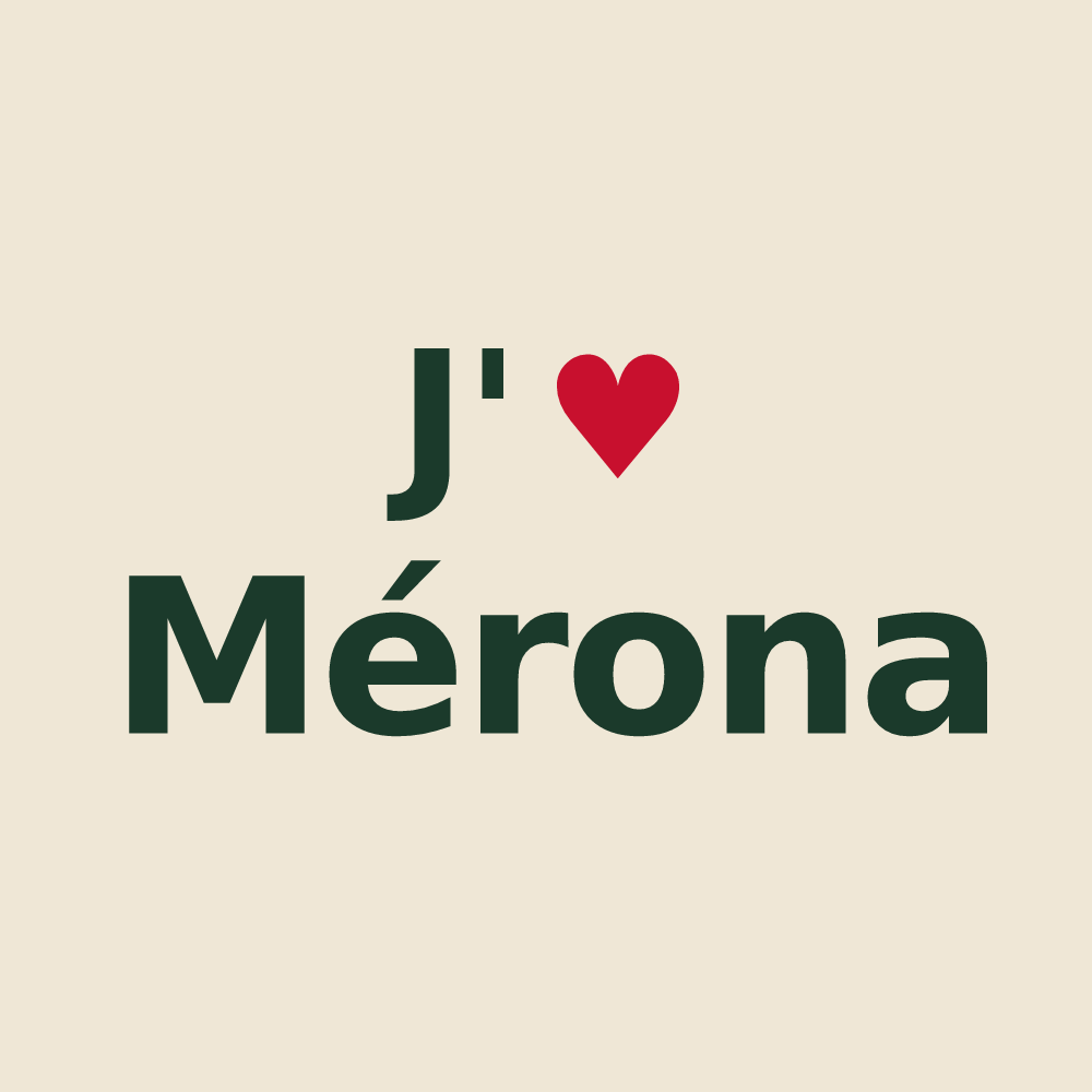 Tote bag personnalisé Mérona — design J'aime Mérona