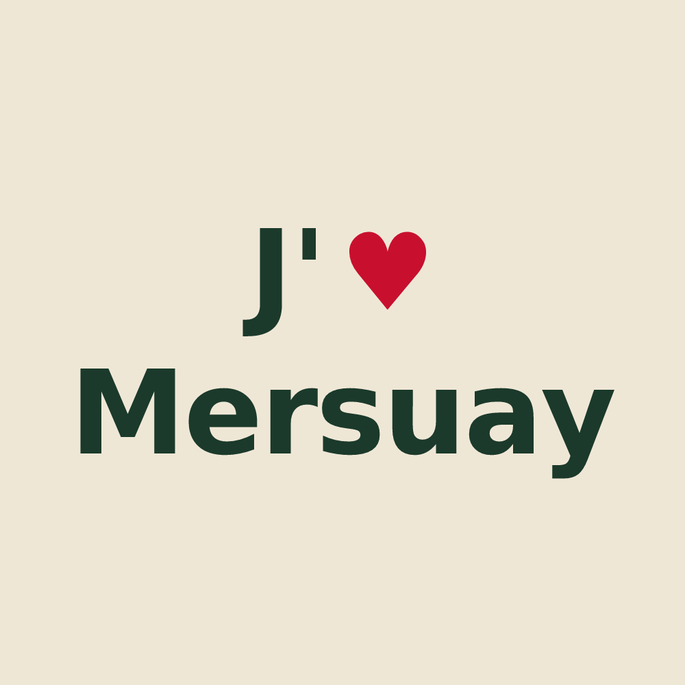 Tote bag personnalisé Mersuay — design J'aime Mersuay