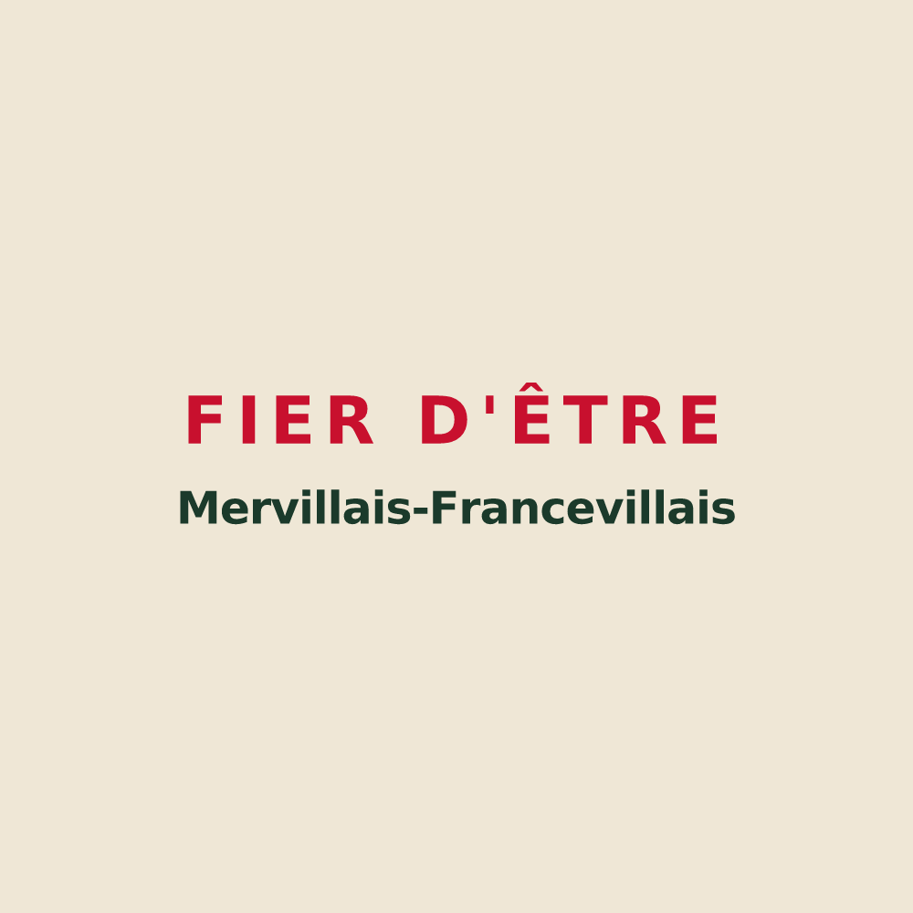 Tote bag « Fier d'être Mervillais-Francevillais » — design pour Merville-Franceville-Plage