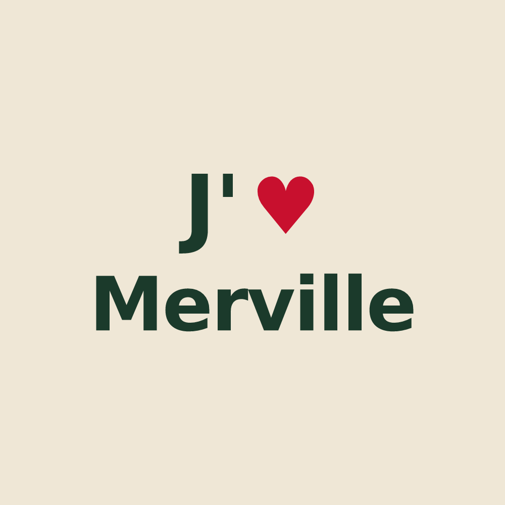 Tote bag personnalisé Merville — design J'aime Merville