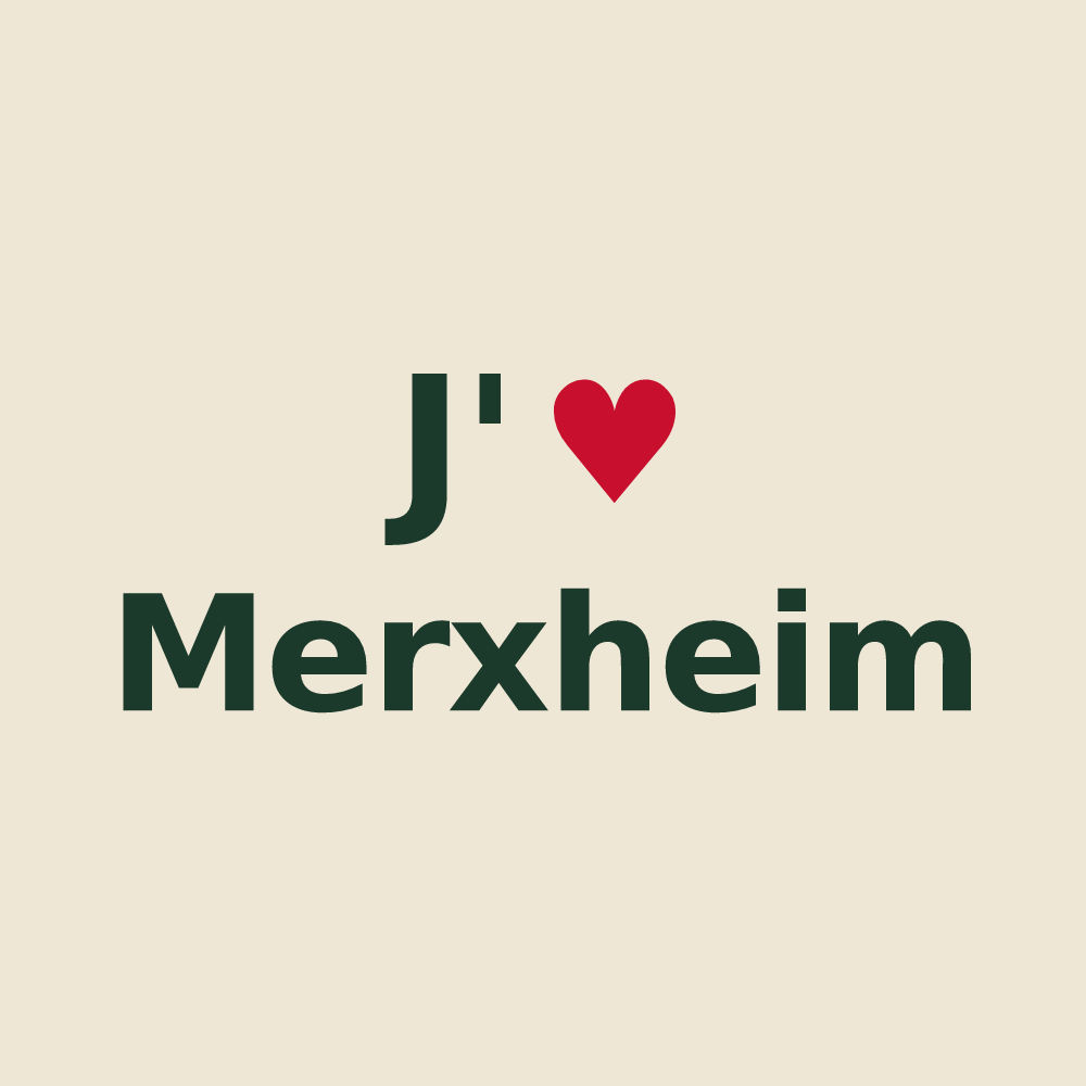 Tote bag personnalisé Merxheim — design J'aime Merxheim