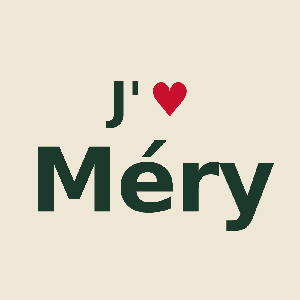 Tote bag personnalisé Méry — design J'aime Méry