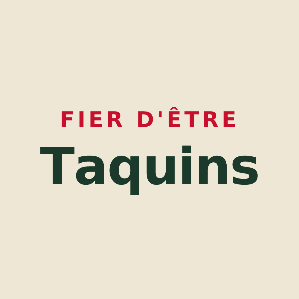Tote bag « Fier d'être Taquins » — design pour Mesmay