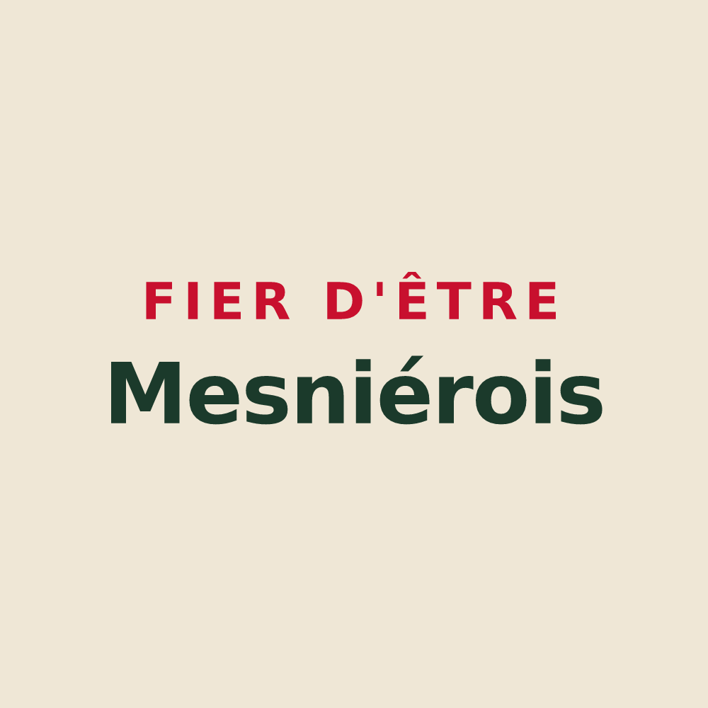 Tote bag « Fier d'être Mesniérois » — design pour Mesnières-en-Bray