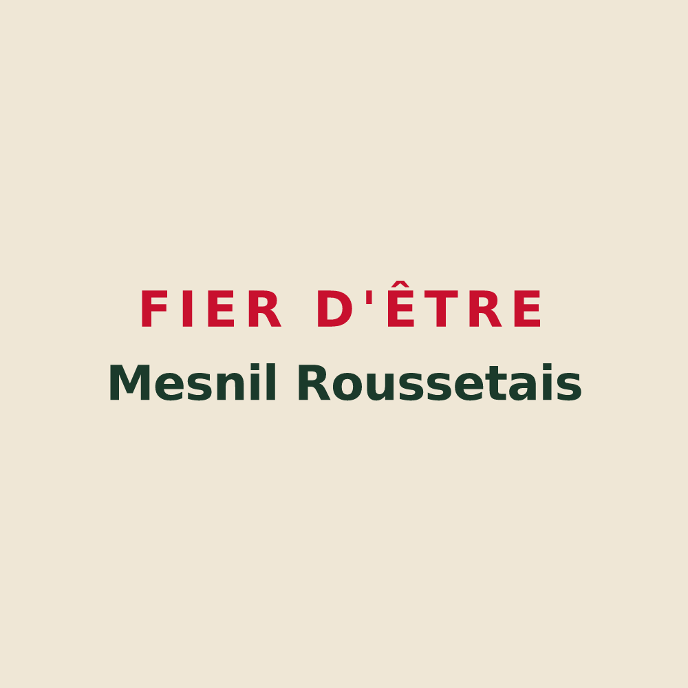 Tote bag « Fier d'être Mesnil Roussetais » — design pour Mesnil-Rousset
