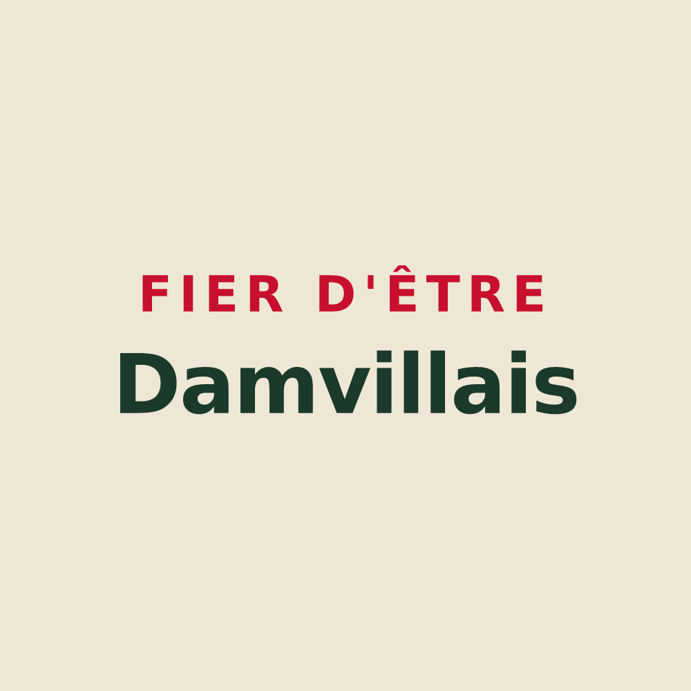 Tote bag « Fier d'être Damvillais » — design pour Mesnils-sur-Iton