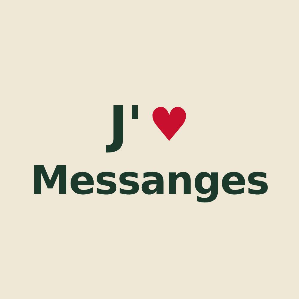 Tote bag personnalisé Messanges — design J'aime Messanges