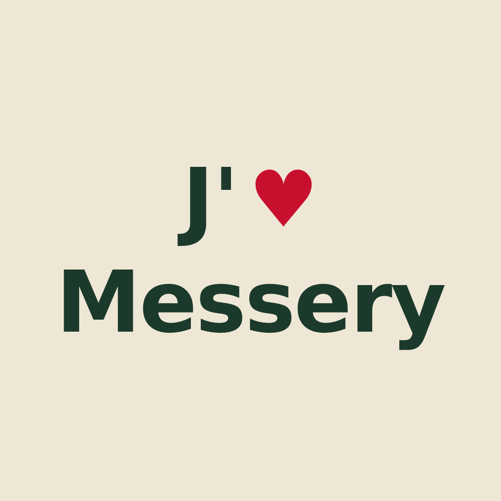 Tote bag personnalisé Messery — design J'aime Messery