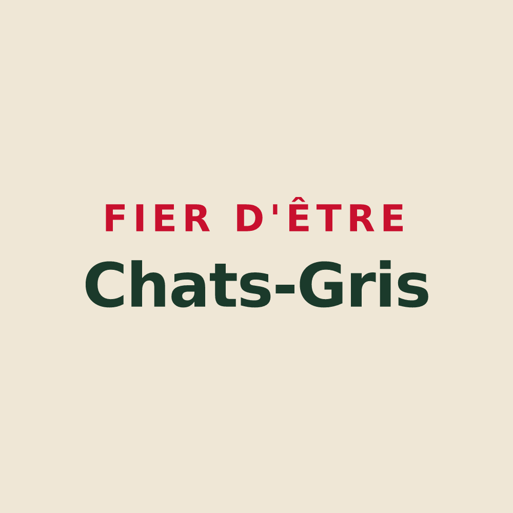 Tote bag « Fier d'être Chats-Gris » — design pour Métabief