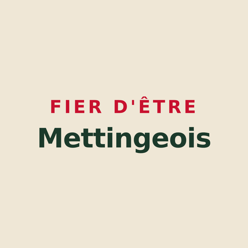 Tote bag « Fier d'être Mettingeois » — design pour Metting