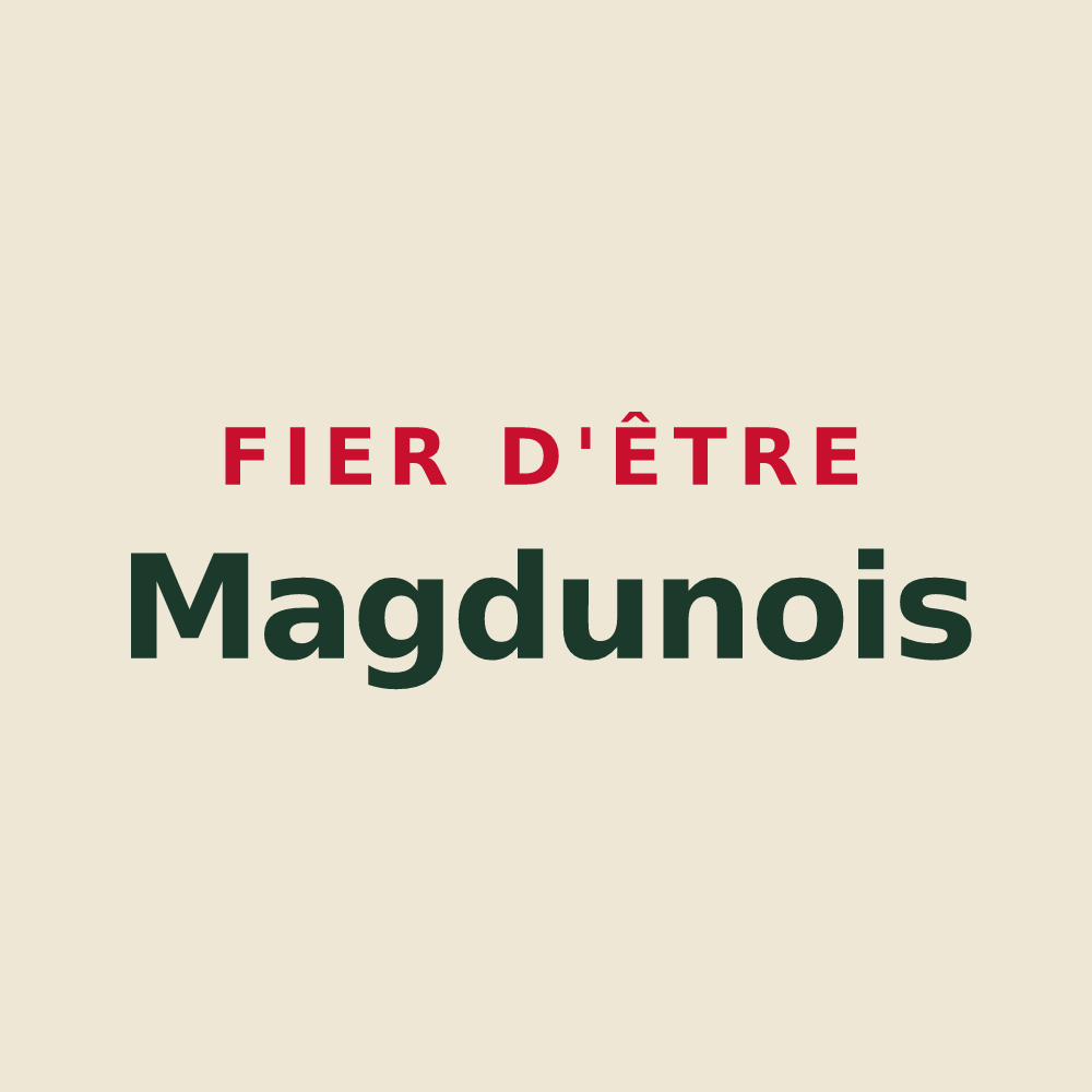 Tote bag « Fier d'être Magdunois » — design pour Meung-sur-Loire