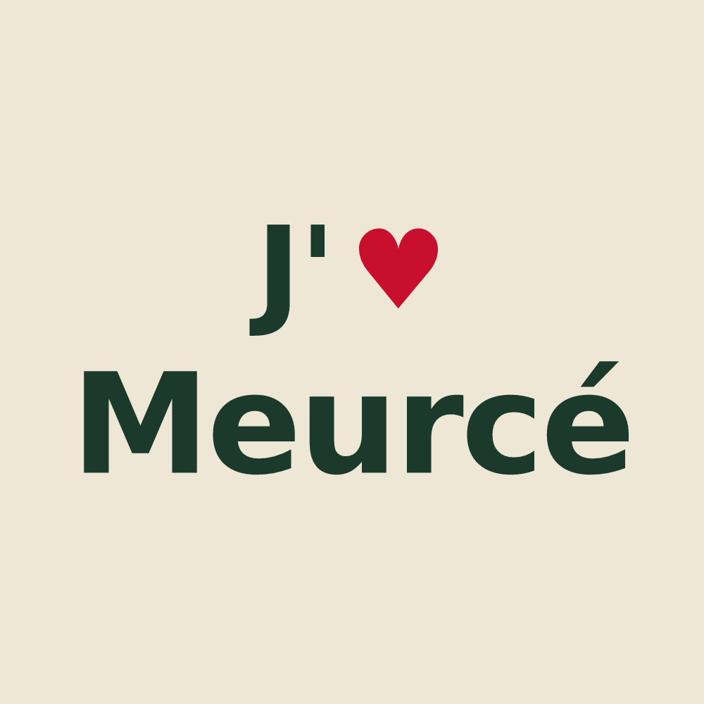 Tote bag personnalisé Meurcé — design J'aime Meurcé