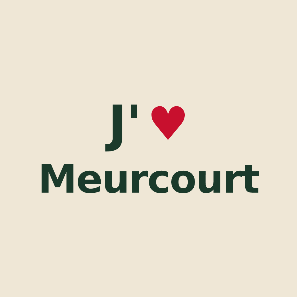Tote bag personnalisé Meurcourt — design J'aime Meurcourt