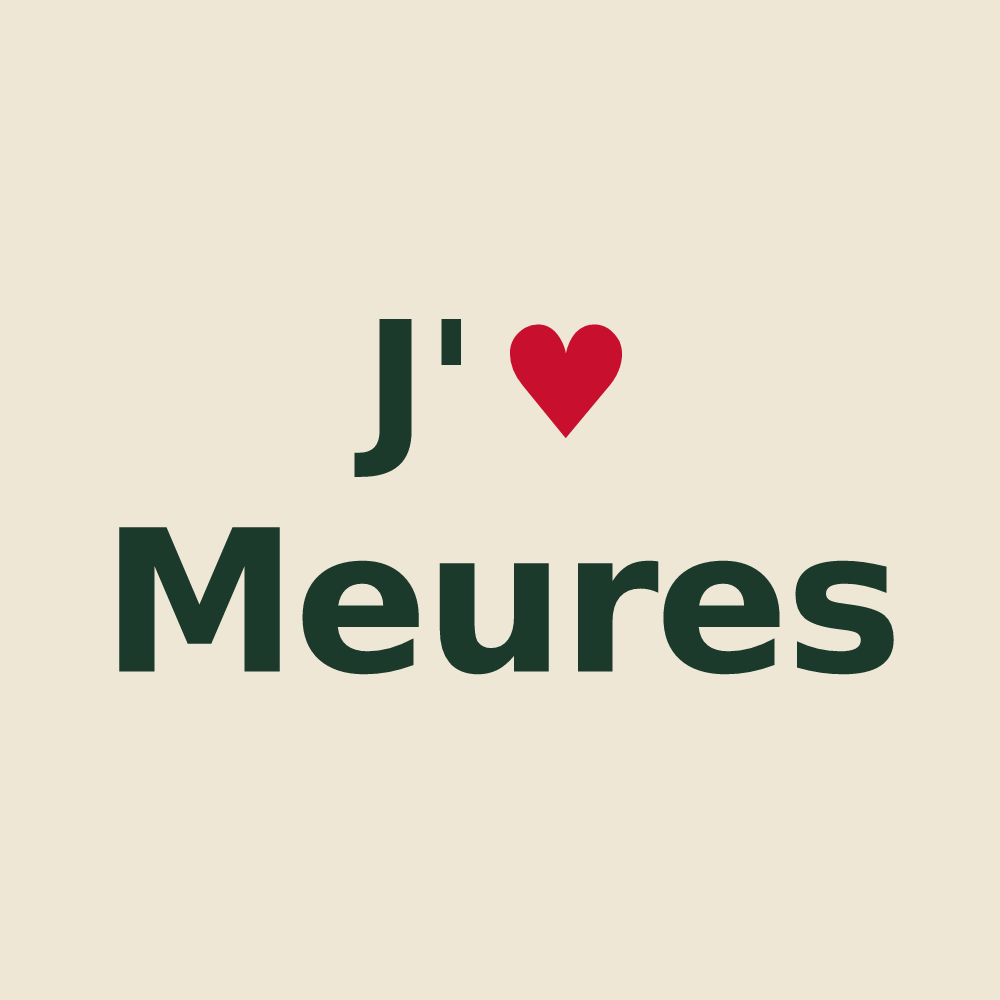 Tote bag personnalisé Meures — design J'aime Meures