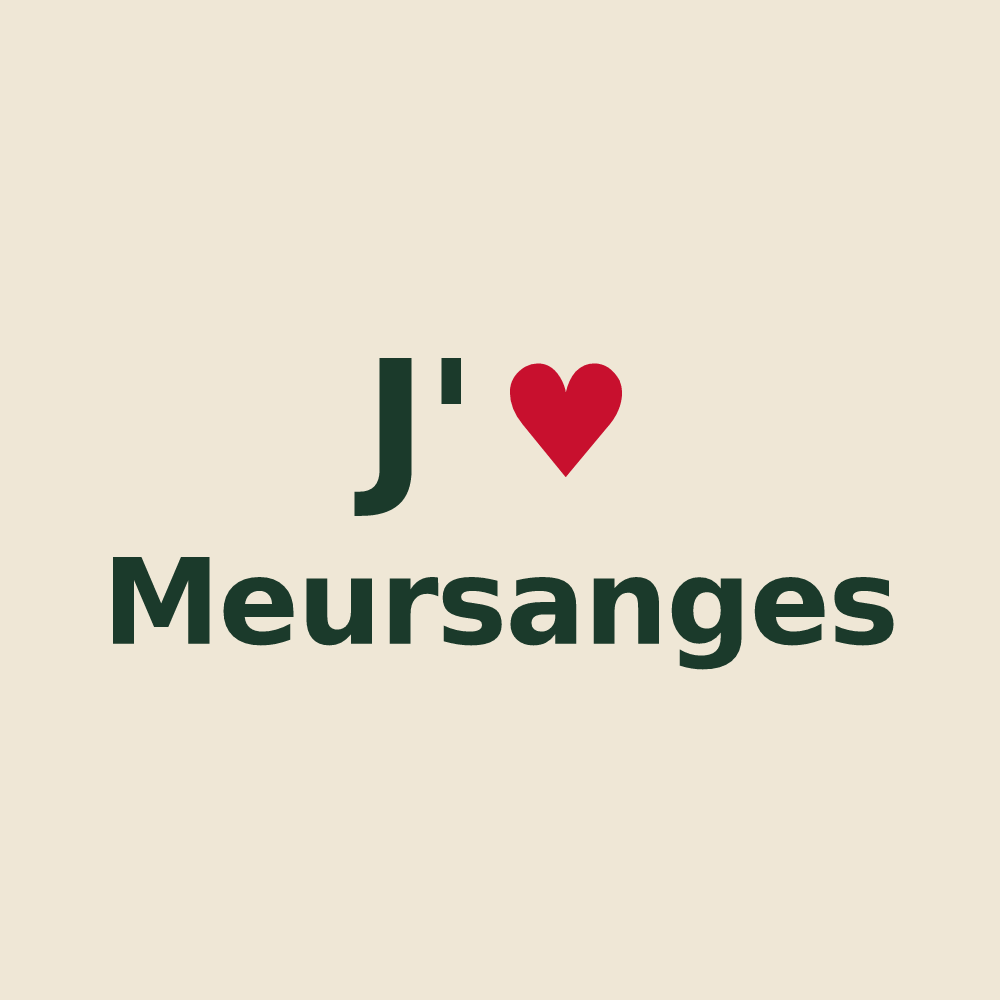Tote bag personnalisé Meursanges — design J'aime Meursanges