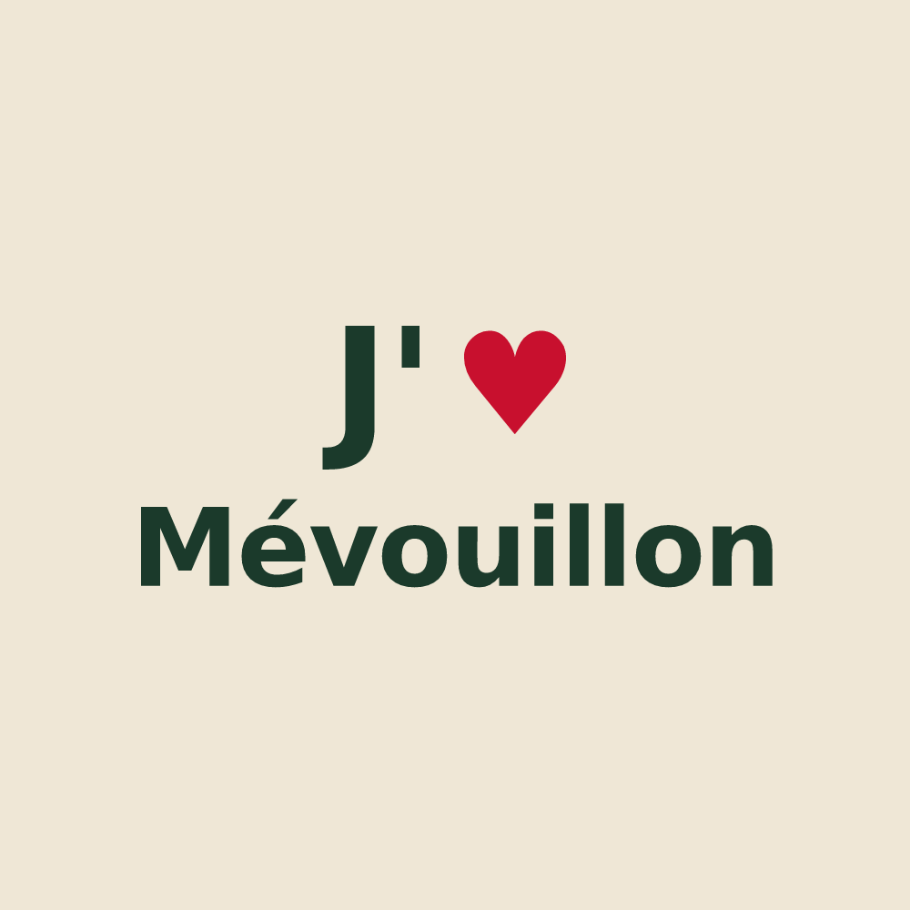 Tote bag personnalisé Mévouillon — design J'aime Mévouillon
