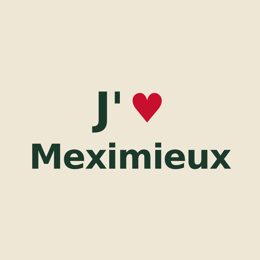 Tote bag personnalisé Meximieux — design J'aime Meximieux