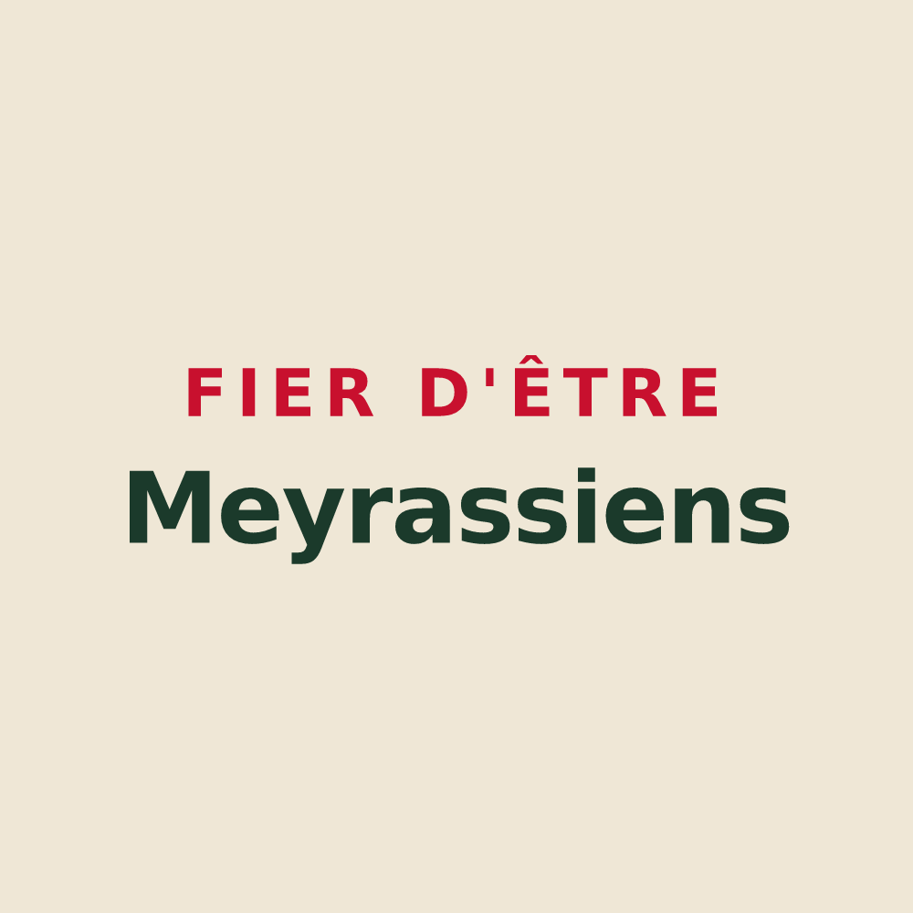 Tote bag « Fier d'être Meyrassiens » — design pour Meyras