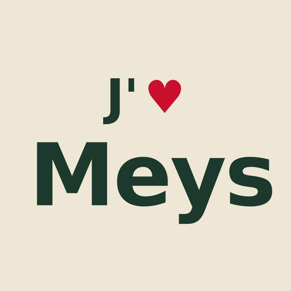 Tote bag personnalisé Meys — design J'aime Meys