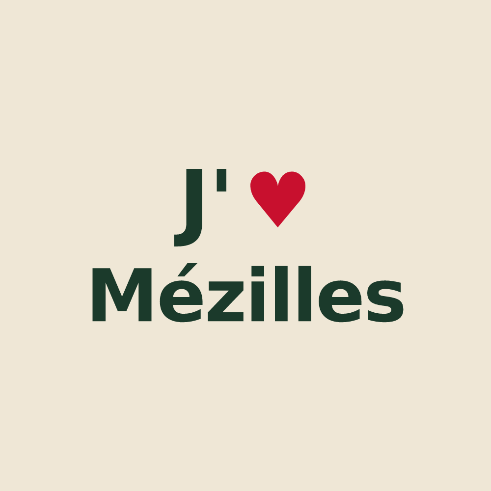 Tote bag personnalisé Mézilles — design J'aime Mézilles