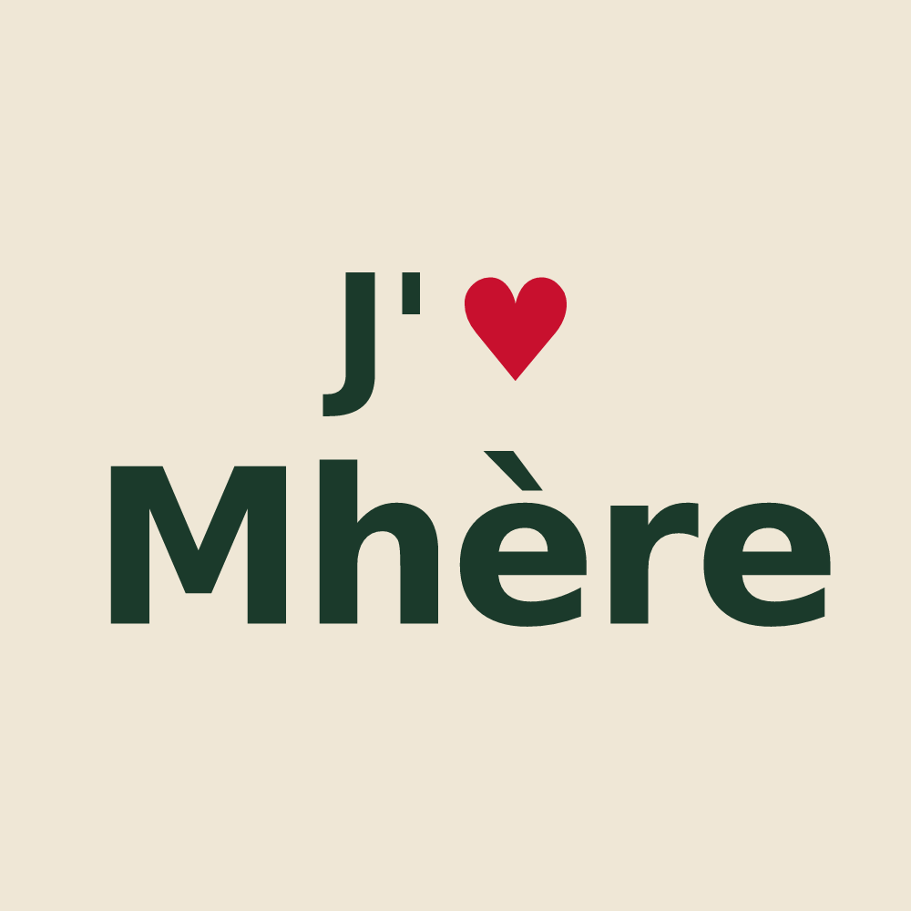 Tote bag personnalisé Mhère — design J'aime Mhère