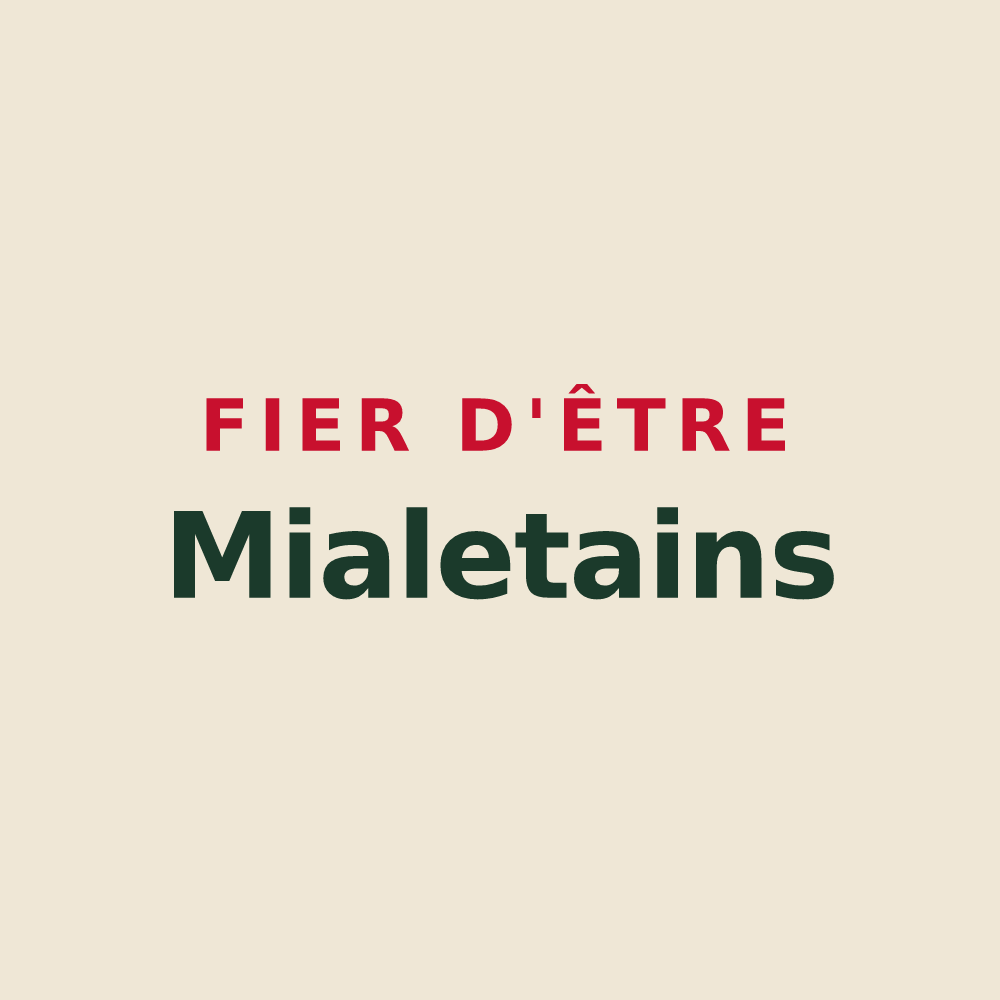 Tote bag « Fier d'être Mialetains » — design pour Mialet