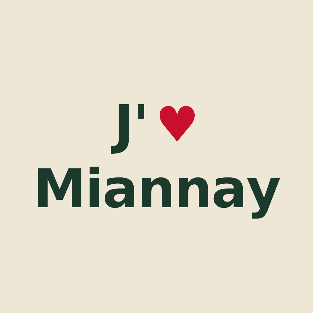 Tote bag personnalisé Miannay — design J'aime Miannay