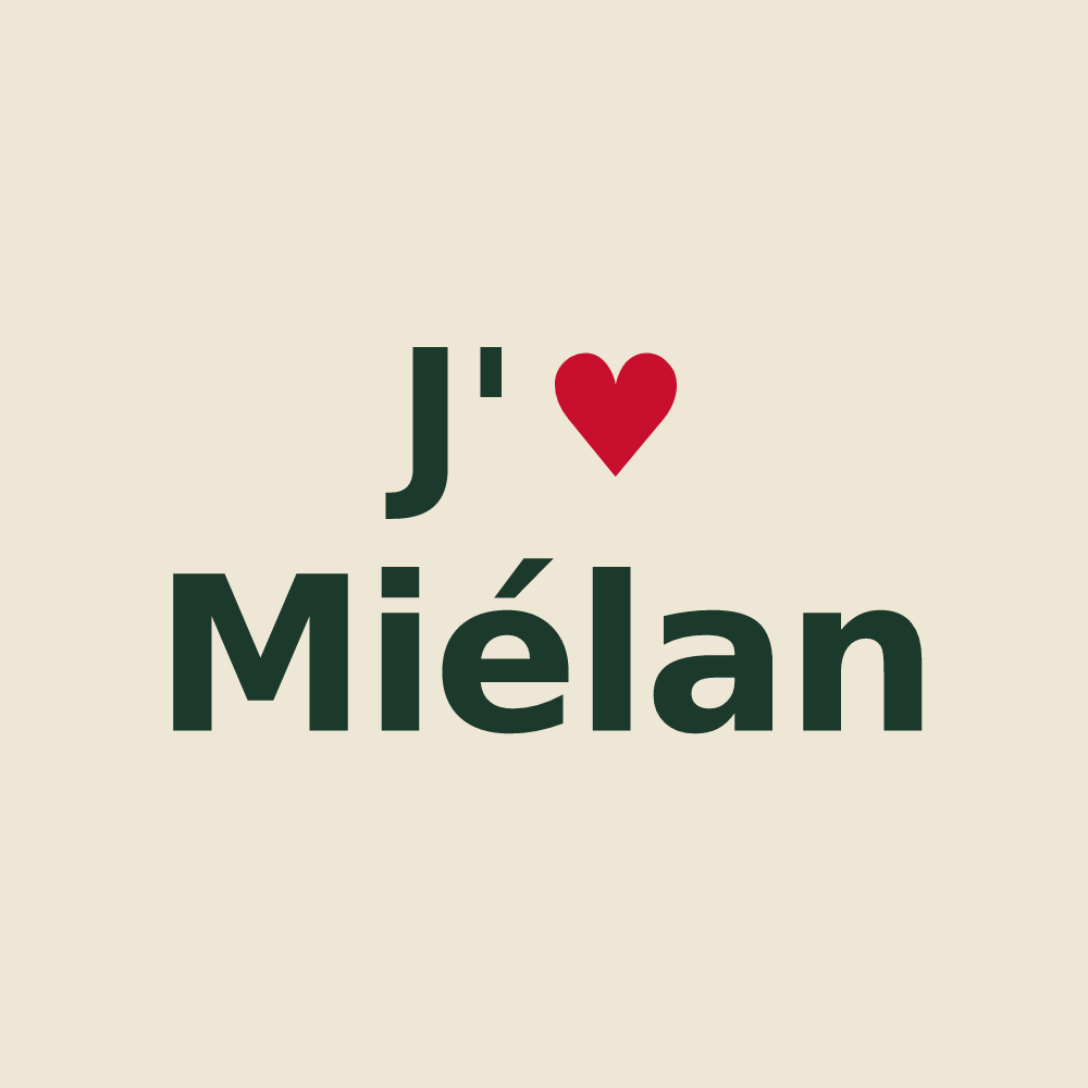 Tote bag personnalisé Miélan — design J'aime Miélan