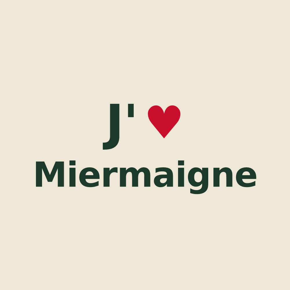 Tote bag personnalisé Miermaigne — design J'aime Miermaigne