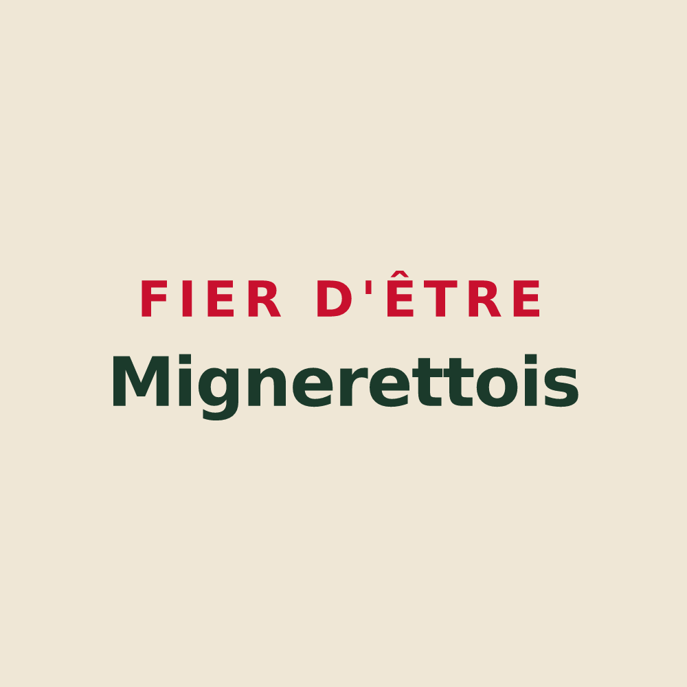 Tote bag « Fier d'être Mignerettois » — design pour Mignerette