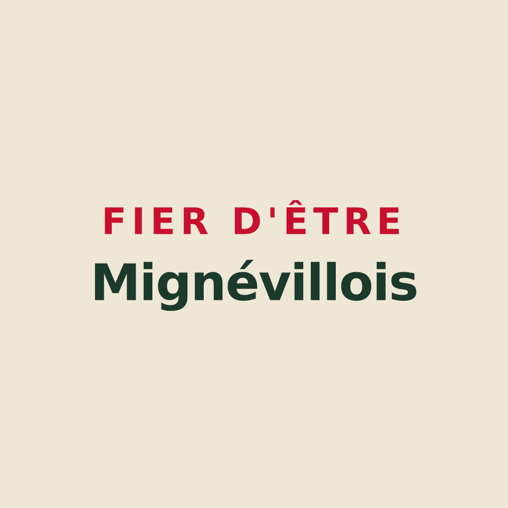 Tote bag « Fier d'être Mignévillois » — design pour Mignéville
