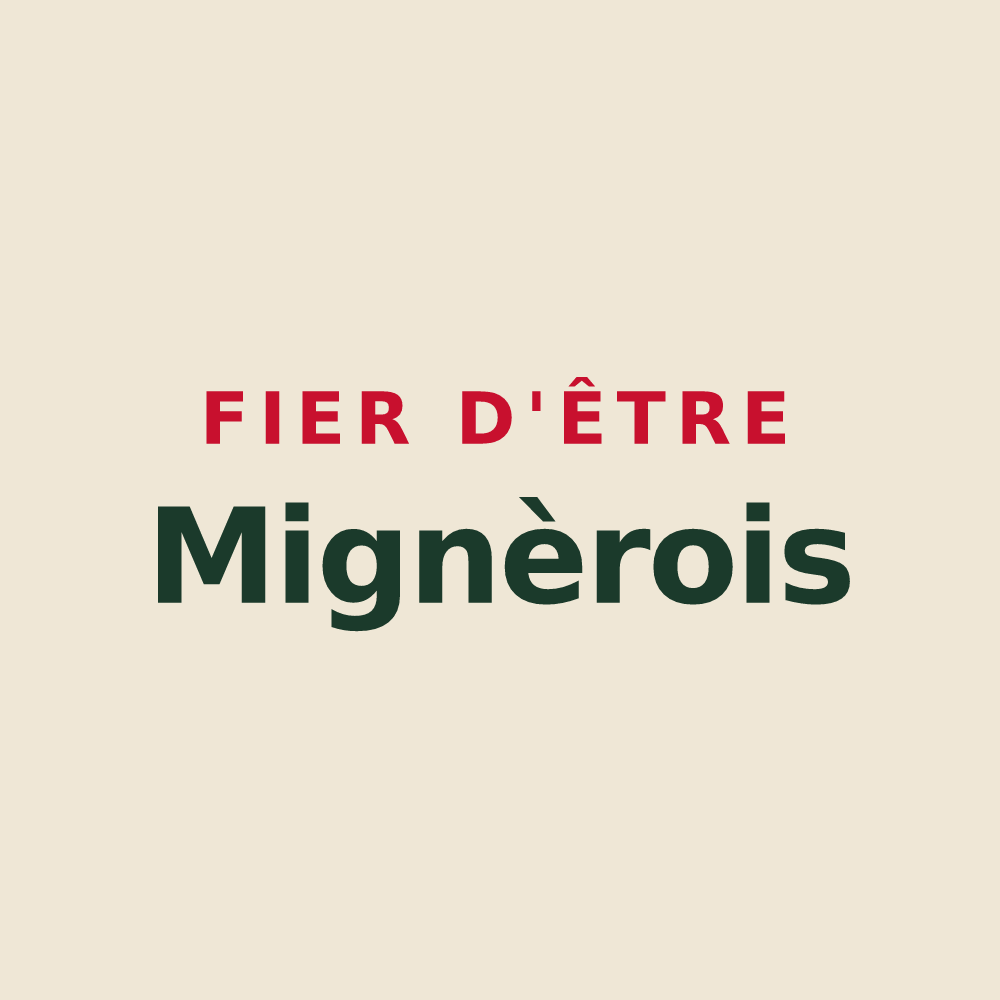 Tote bag « Fier d'être Mignèrois » — design pour Mignières