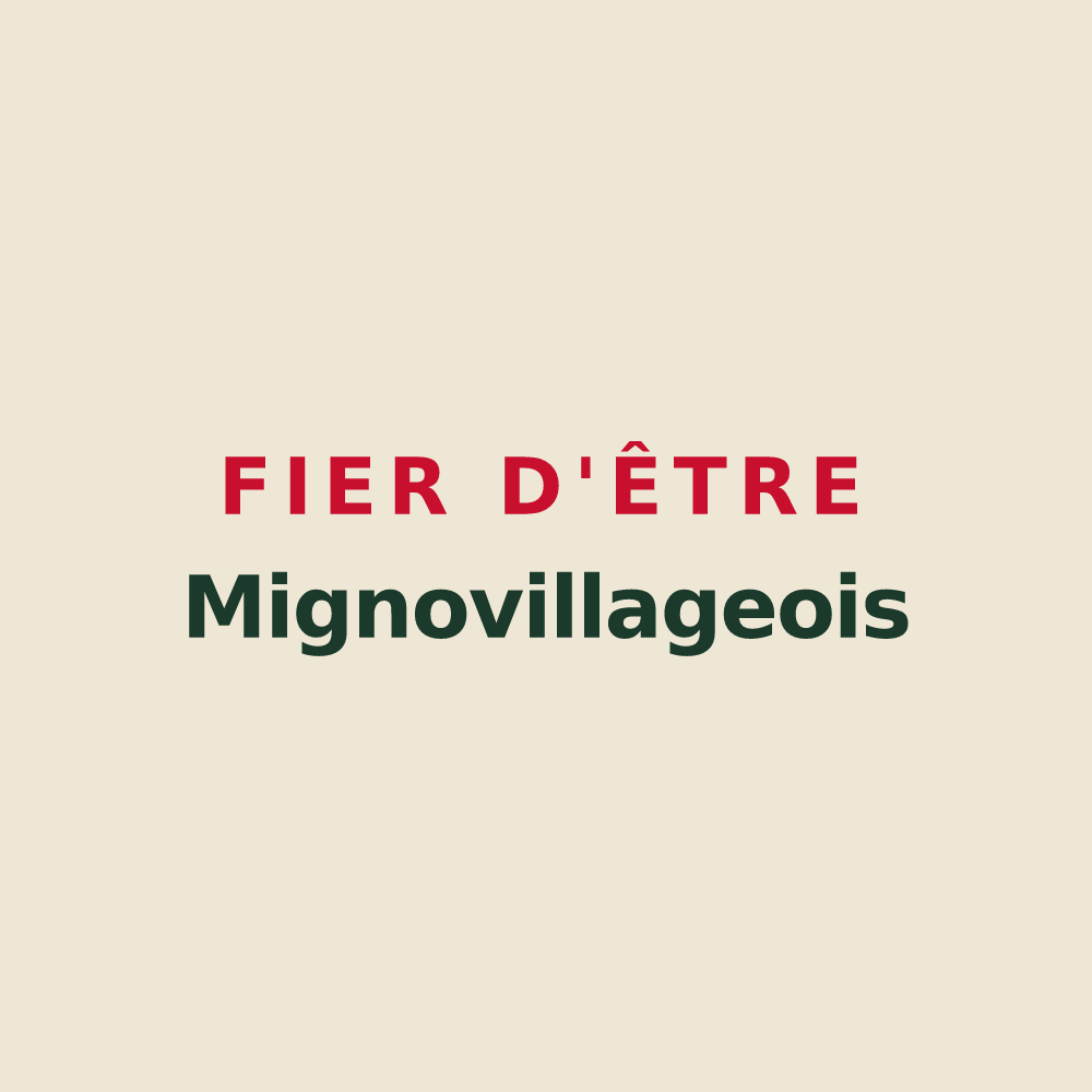 Tote bag « Fier d'être Mignovillageois » — design pour Mignovillard