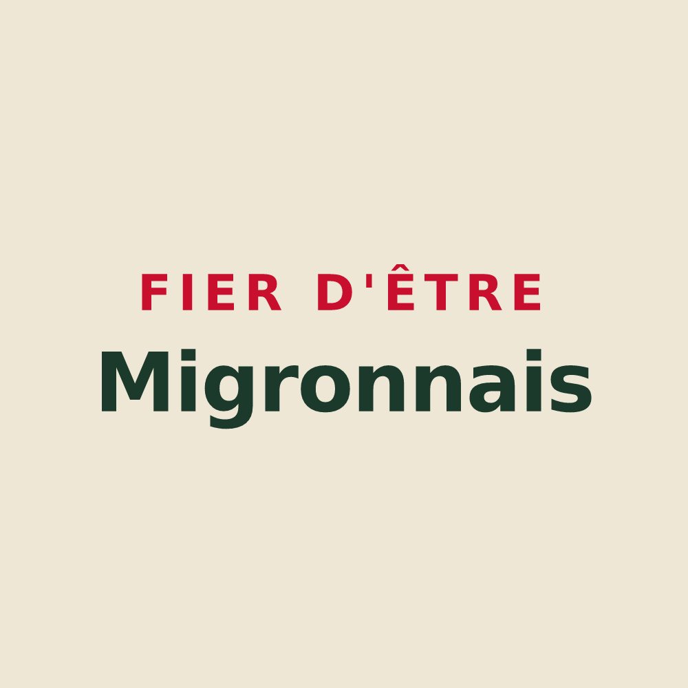 Tote bag « Fier d'être Migronnais » — design pour Migron