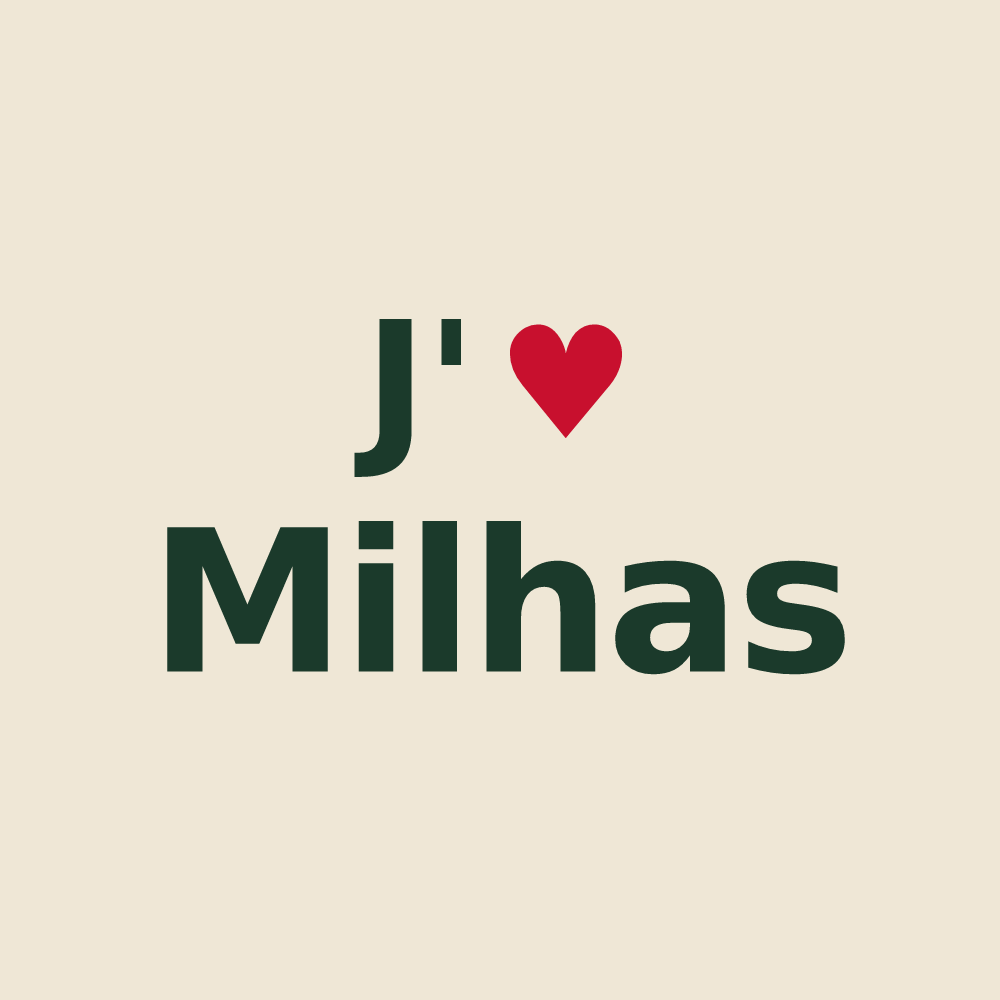 Tote bag personnalisé Milhas — design J'aime Milhas