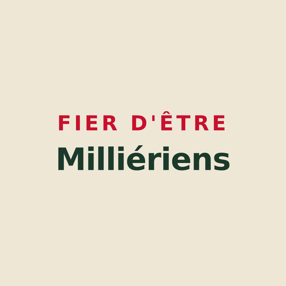Tote bag « Fier d'être Milliériens » — design pour Millières