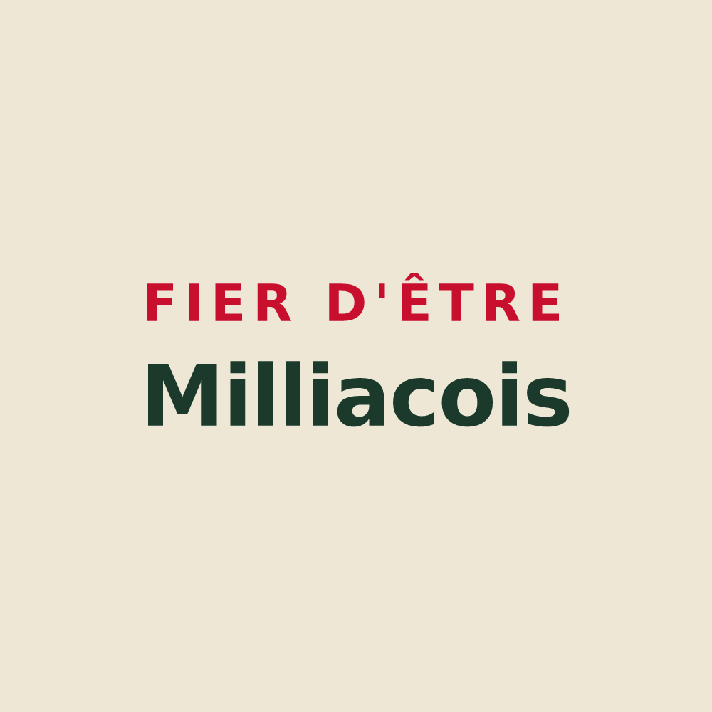 Tote bag « Fier d'être Milliacois » — design pour Milly-la-Forêt