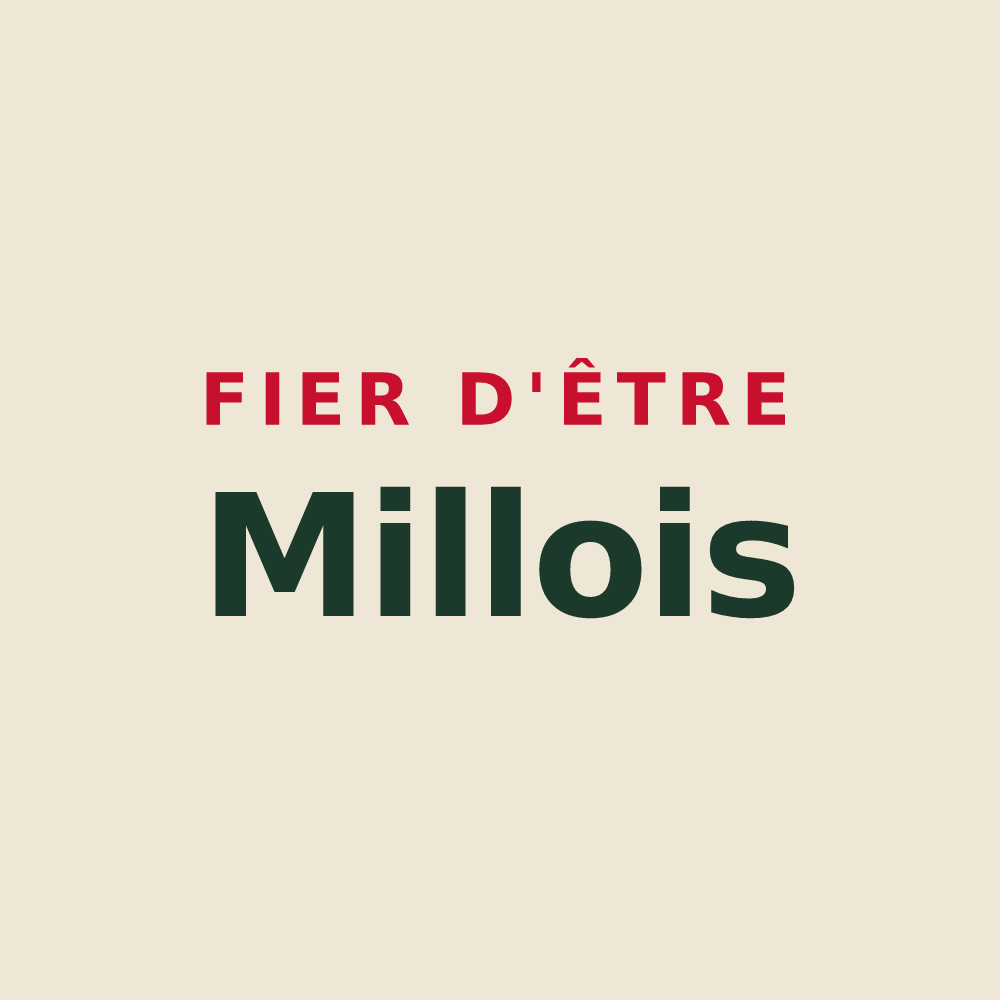 Tote bag « Fier d'être Millois » — design pour Milly-sur-Bradon