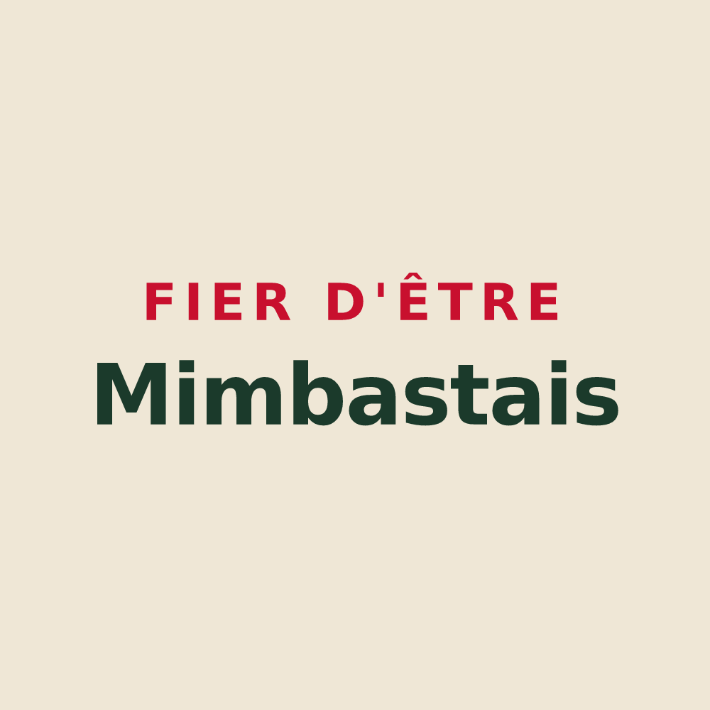 Tote bag « Fier d'être Mimbastais » — design pour Mimbaste