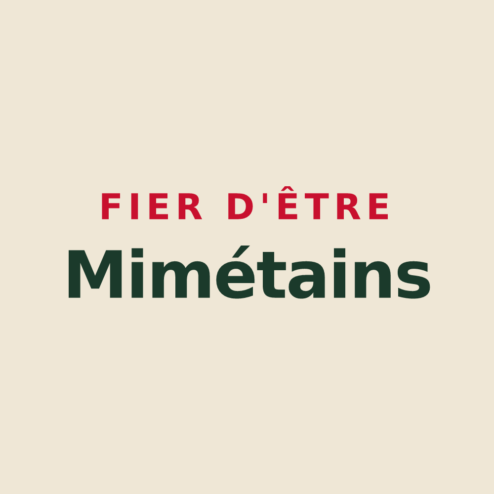 Tote bag « Fier d'être Mimétains » — design pour Mimet
