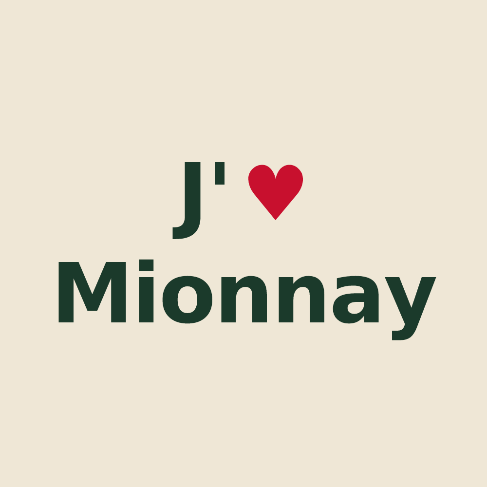 Tote bag personnalisé Mionnay — design J'aime Mionnay