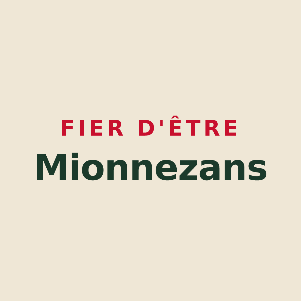 Tote bag « Fier d'être Mionnezans » — design pour Mionnay