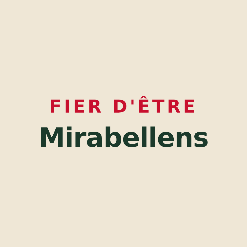 Tote bag « Fier d'être Mirabellens » — design pour Mirabeau