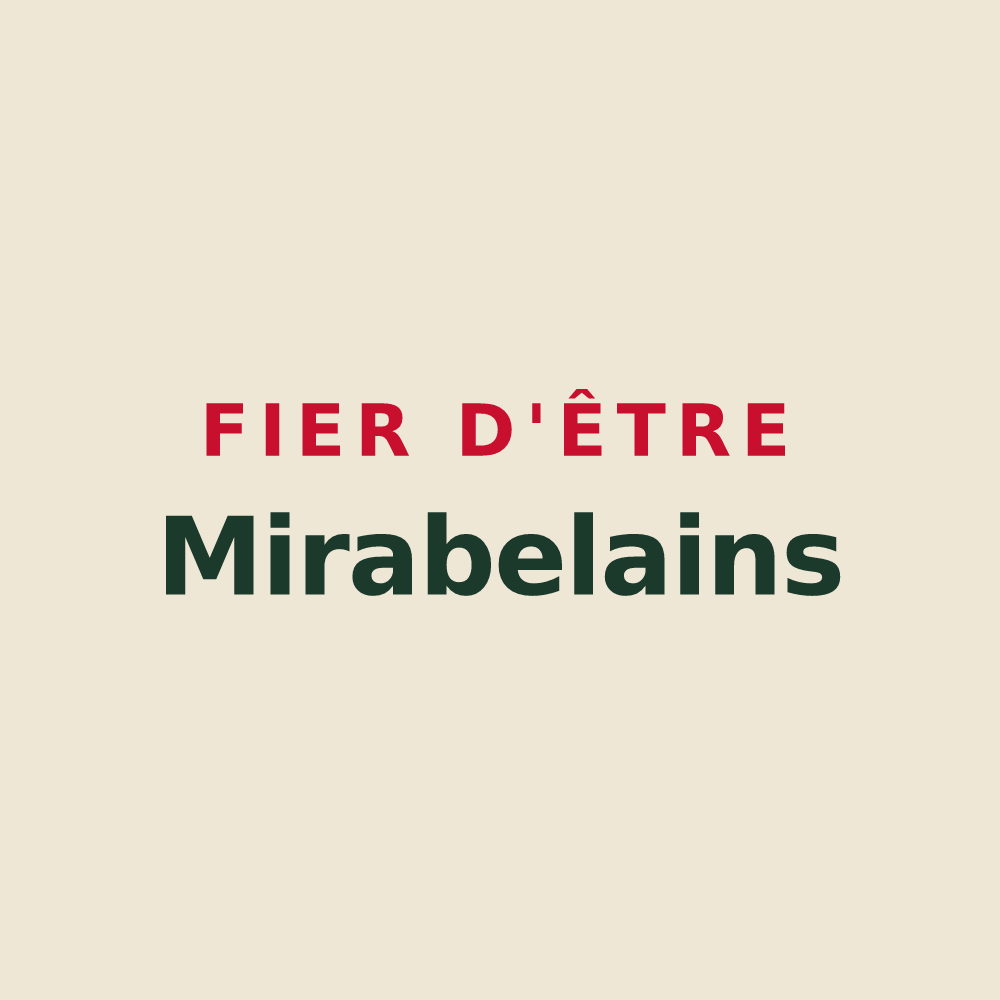 Tote bag « Fier d'être Mirabelains » — design pour Mirabeau