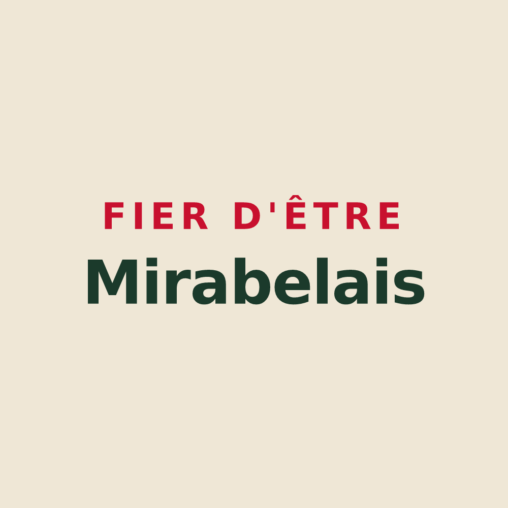 Tote bag « Fier d'être Mirabelais » — design pour Mirabel-aux-Baronnies