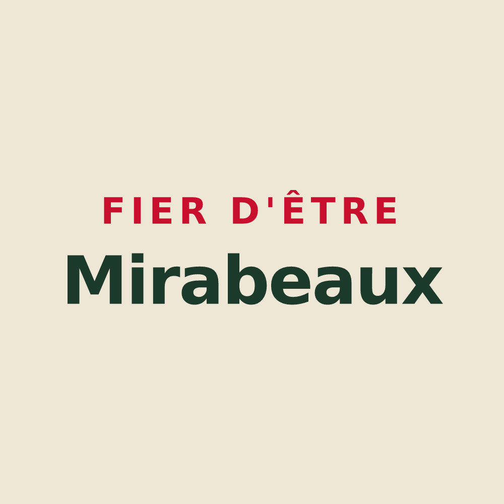 Tote bag « Fier d'être Mirabeaux » — design pour Mirabel-et-Blacons